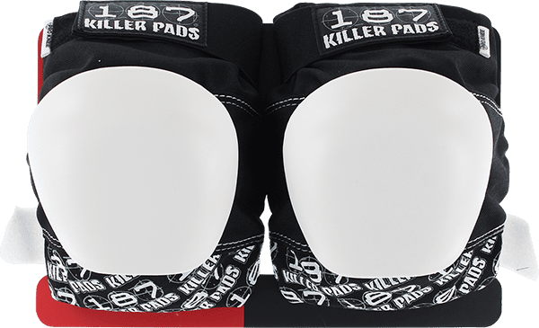 187 PRO KNEE PADS S-BLK/WHT TEXT/WHT CAP knee pads