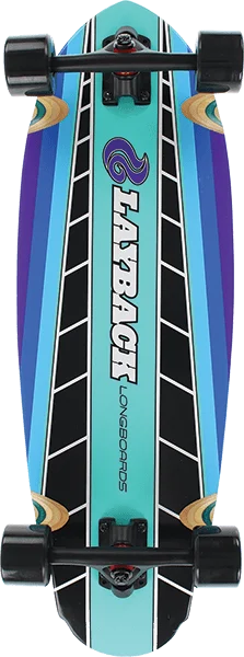 Layback Fast Track Cruiser Comp 9.75x30 Blu complete cruiser skateboard with blue deck