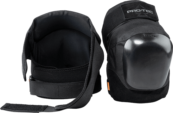 PROTEC PRO LINE KNEE XS-BLACK knee pads in a compact black XS fit for smaller skaters