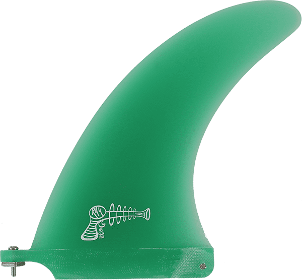 Ray Gun 7.5 inch green fiberglass center surfboard fin