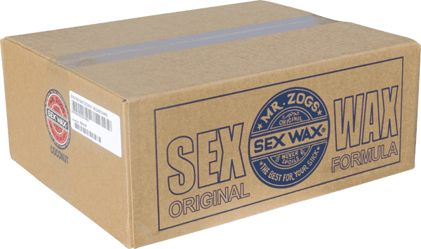 SEX WAX OG Case/100 Tropical box with 100 bars of original surf wax