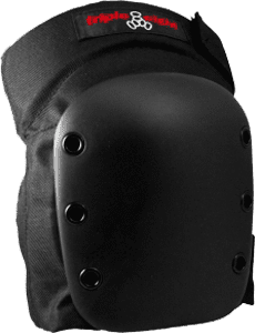 Triple 8 Street Knee Pad S-Black with Blk Cap worn by a street skater